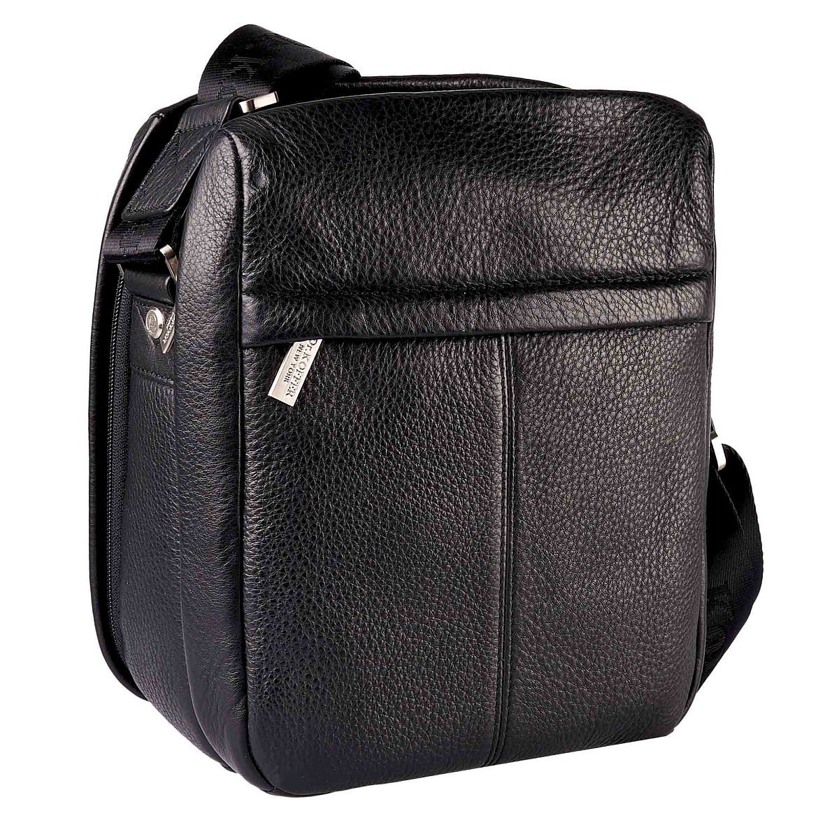 Сумка через плечо Dr.Koffer из натуральной кожи черная
