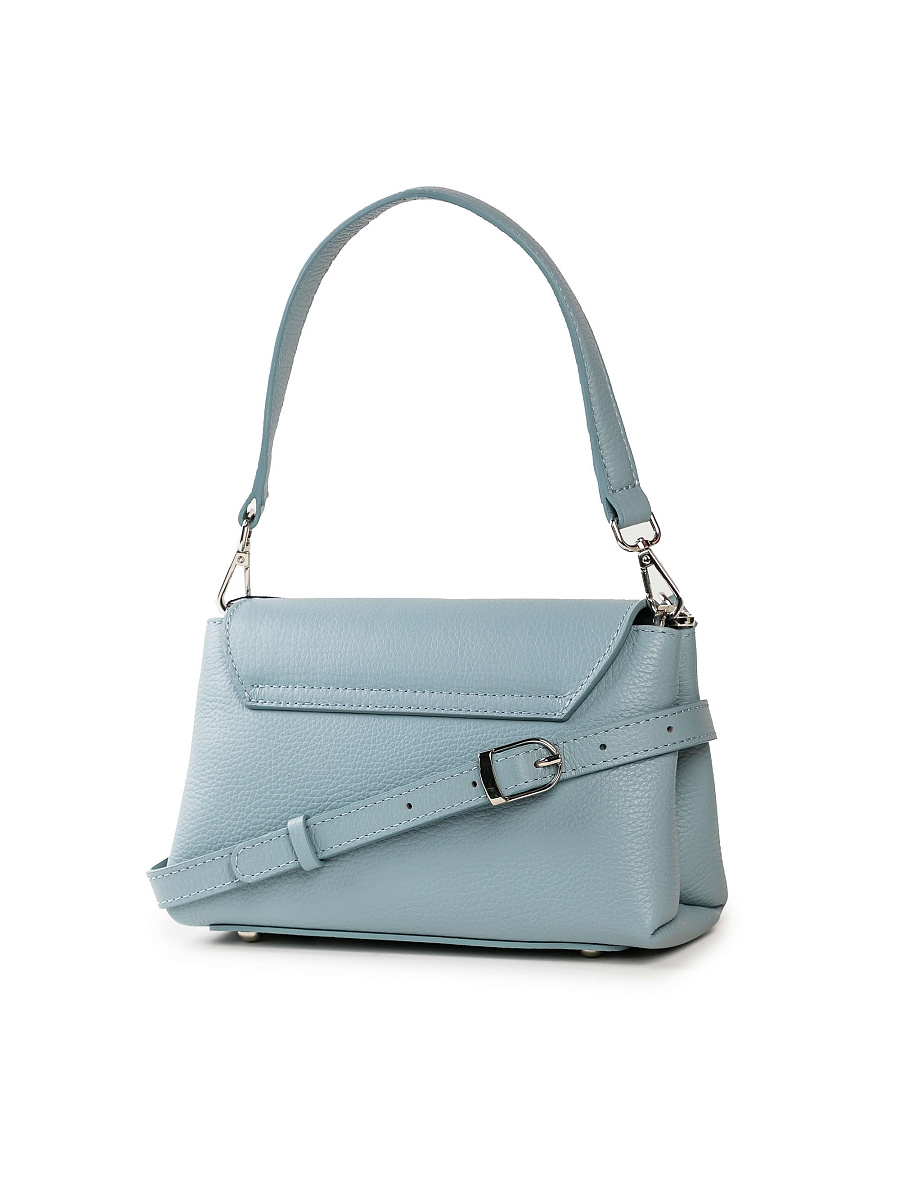 Женская сумка Dr. Koffer из натуральной кожи голубая