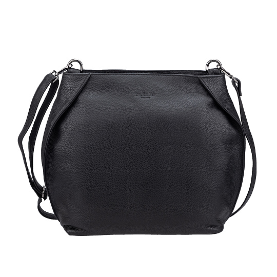 Женская сумка Dr.Koffer из натуральной кожи чёрная