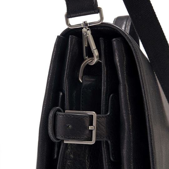 Портфель Dr.Koffer из натуральной кожи черный