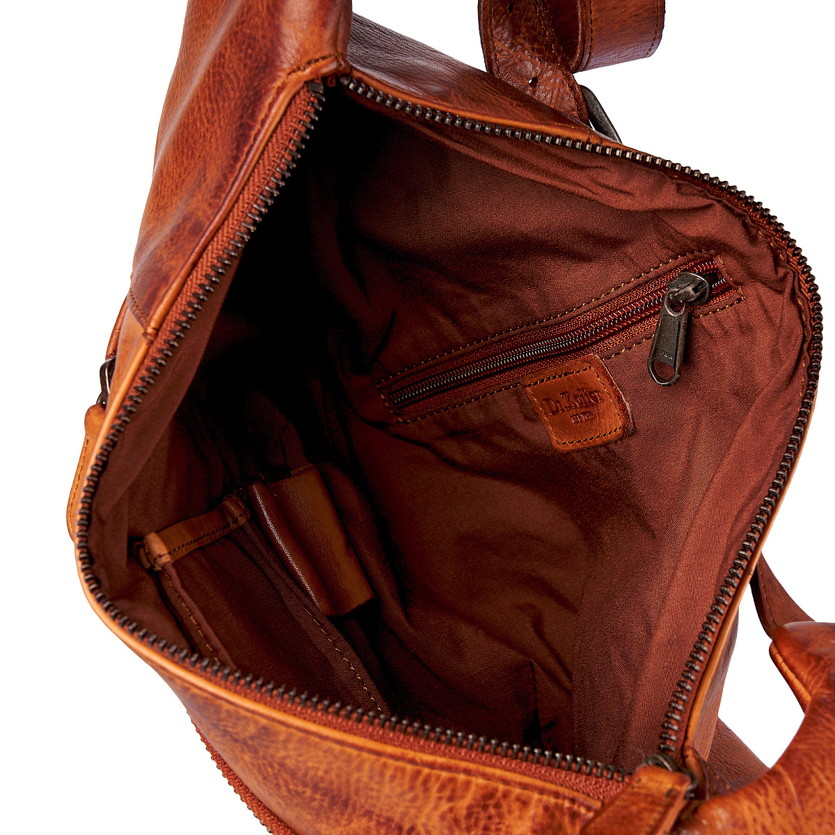 Рюкзак Dr.Koffer из натуральной кожи светло-коричневый