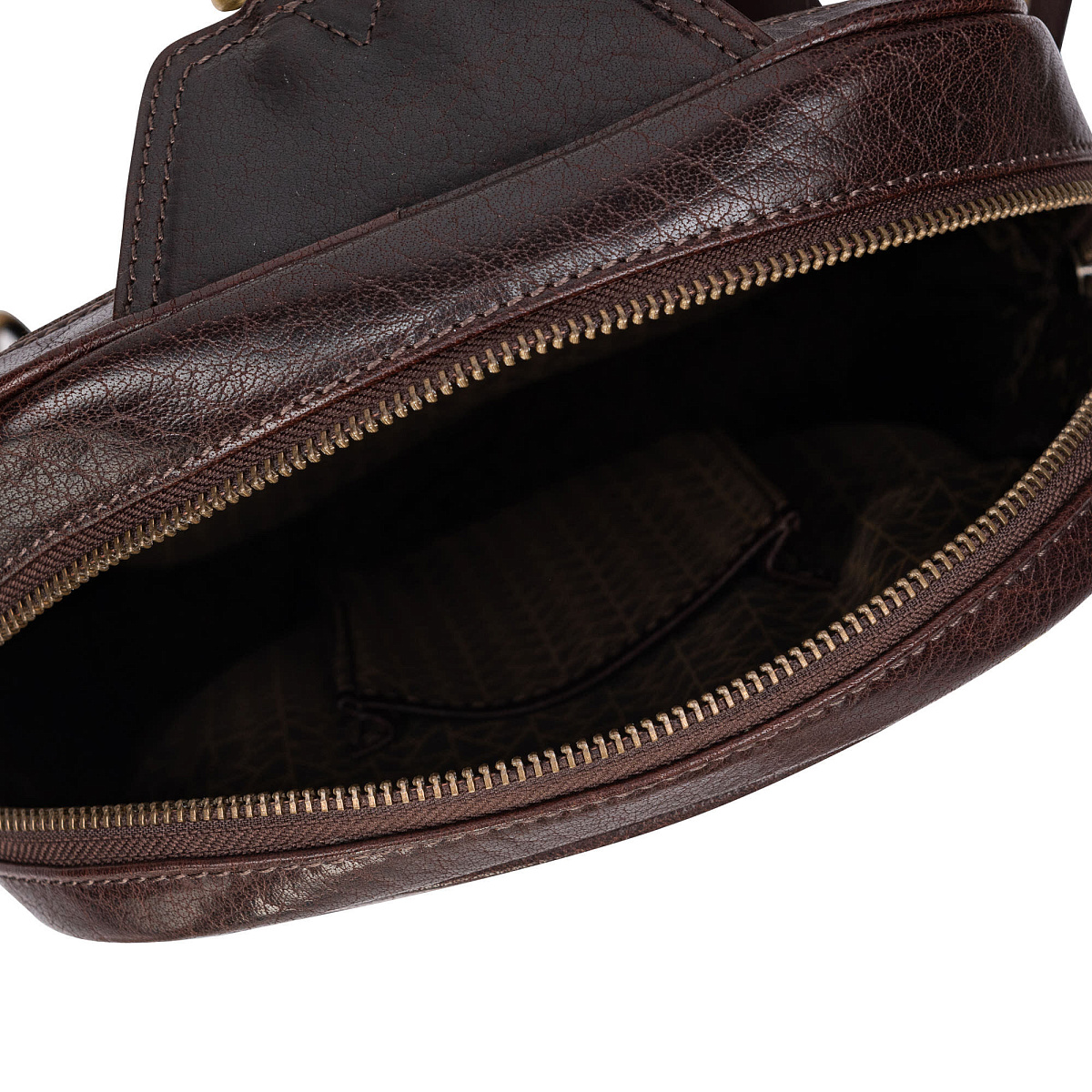 Рюкзак Dr.Koffer из натуральной кожи темно-коричневый