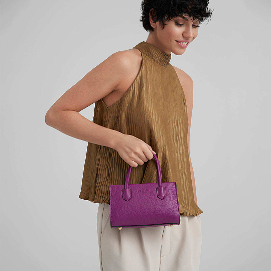 Женская сумка Dr. Koffer из натуральной кожи розовая