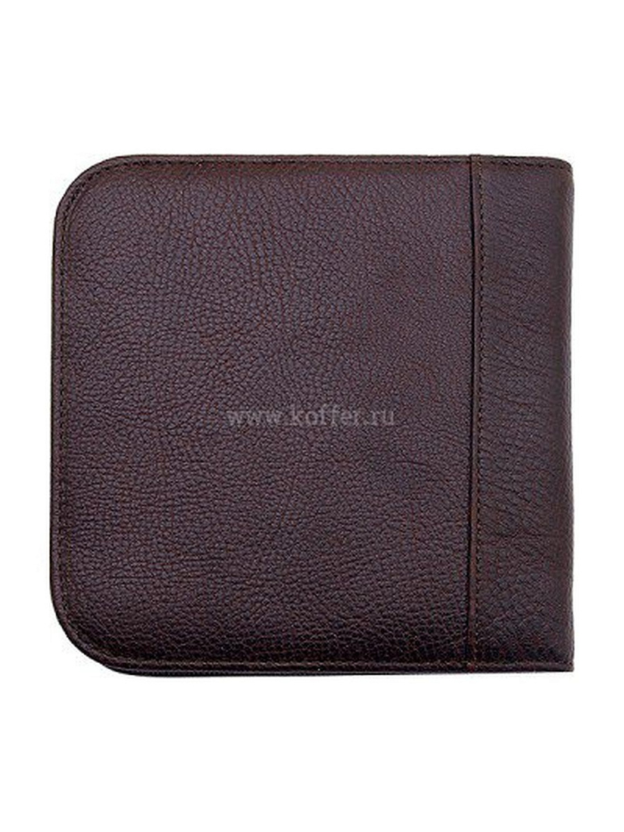 Футляр для CD Dr.Koffer из натуральной кожи коричневый