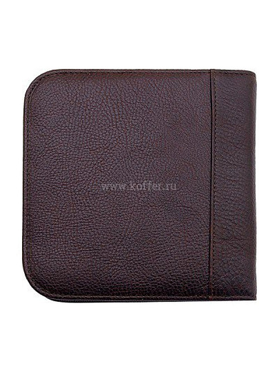 Футляр для CD Dr.Koffer из натуральной кожи коричневый