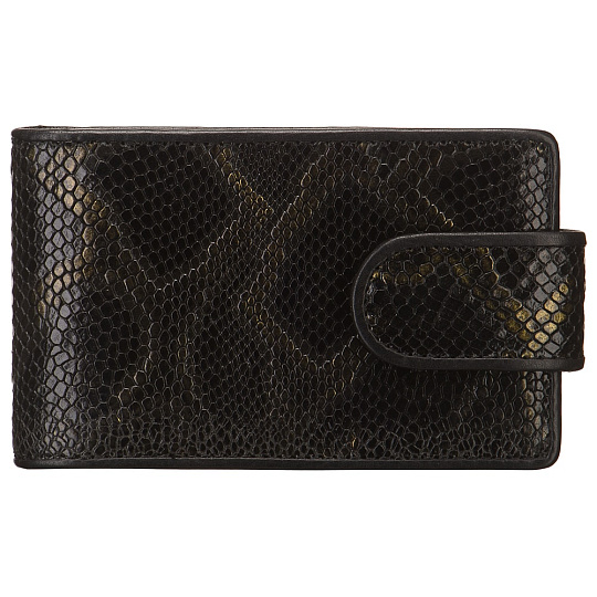 Визитница Dr.Koffer из натуральной кожи черная