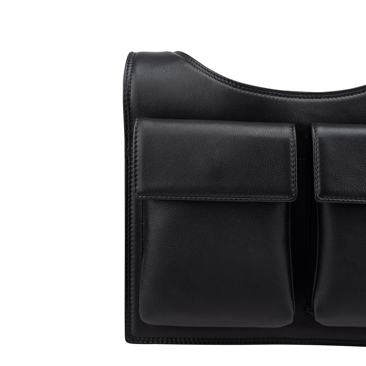 Сумка через плечо Dr.Koffer из натуральной кожи черная