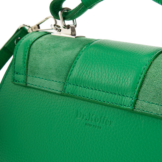 Женская сумка Dr. Koffer из натуральной кожи зеленая