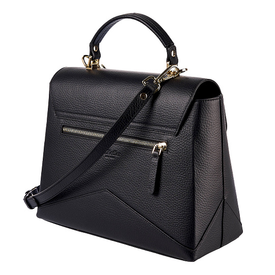 Женская сумка  Dr. Koffer из натуральной кожи черная