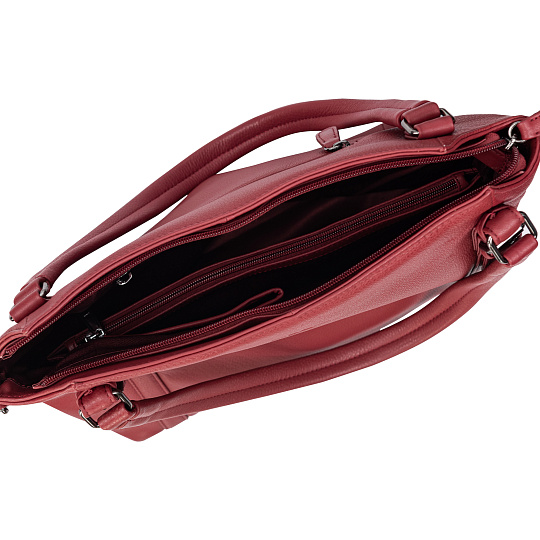 Женская сумка Dr.Koffer из натуральной кожи бордовая