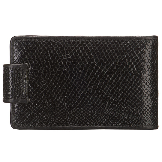 Визитница Dr.Koffer из натуральной кожи черная