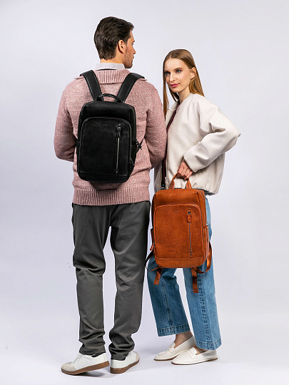 Рюкзак Dr. Koffer из натуральной кожи коричневый