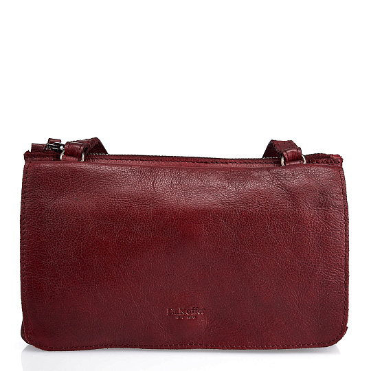 Женская сумка Dr. Koffer из натуральной кожи бордовая