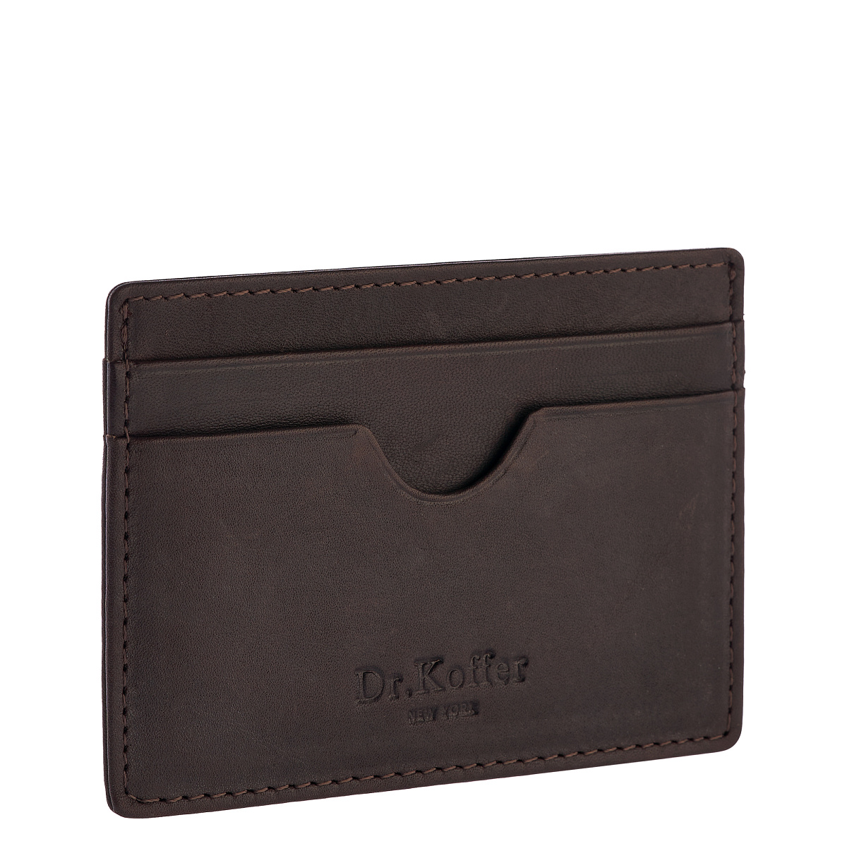 Кредитница Dr.Koffer из натуральной кожи коричневая