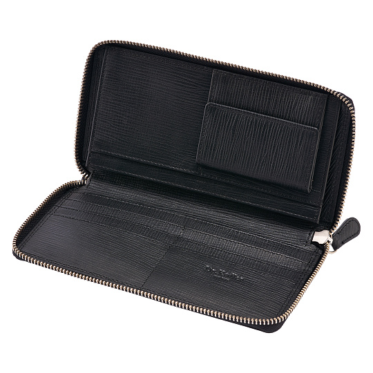 Портмоне Dr.Koffer из натуральной кожи черное