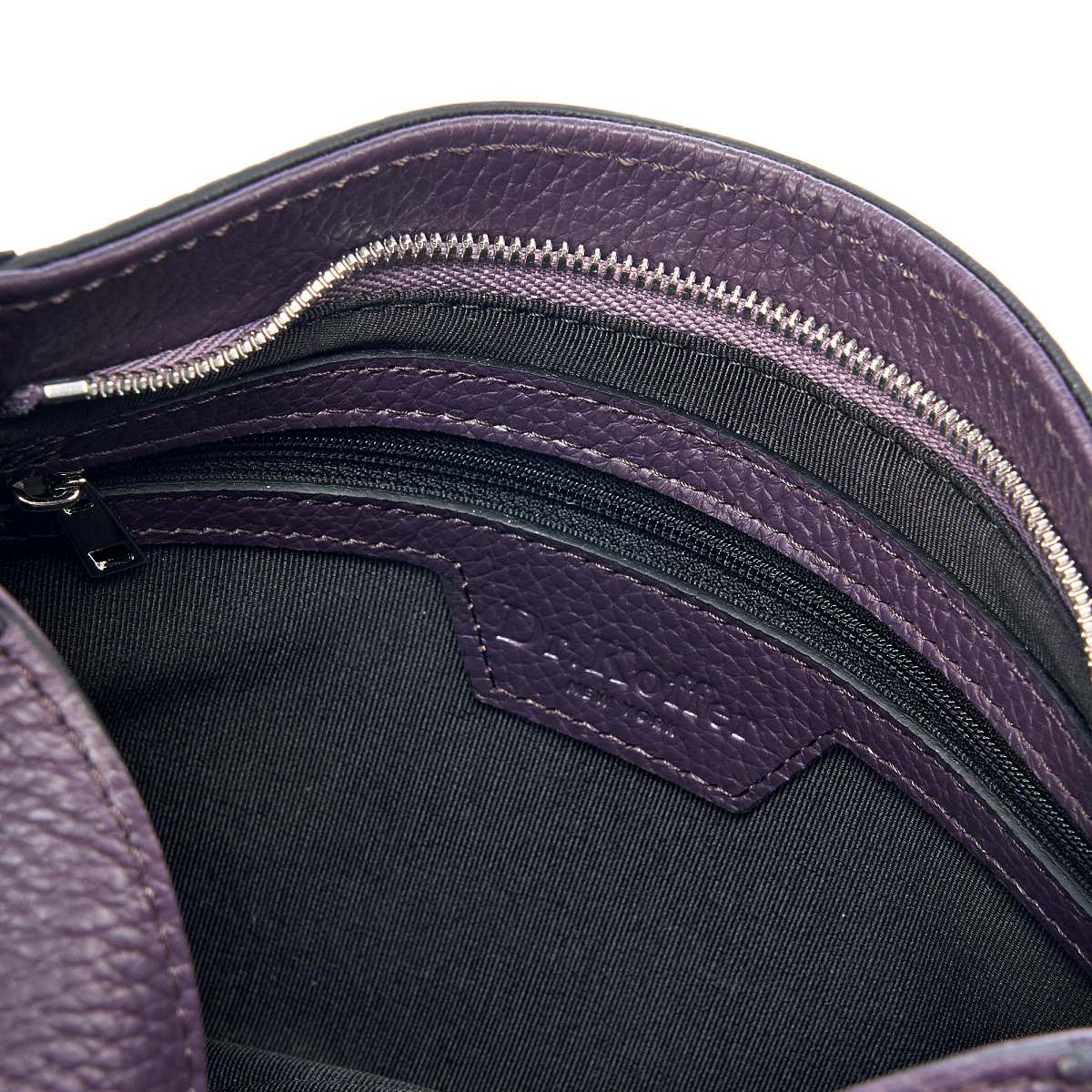 Женская сумка Dr. Koffer из натуральной кожи фиолетовая