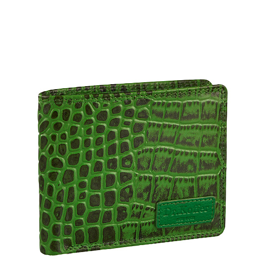 Портмоне Dr.Koffer из натуральной кожи зеленое