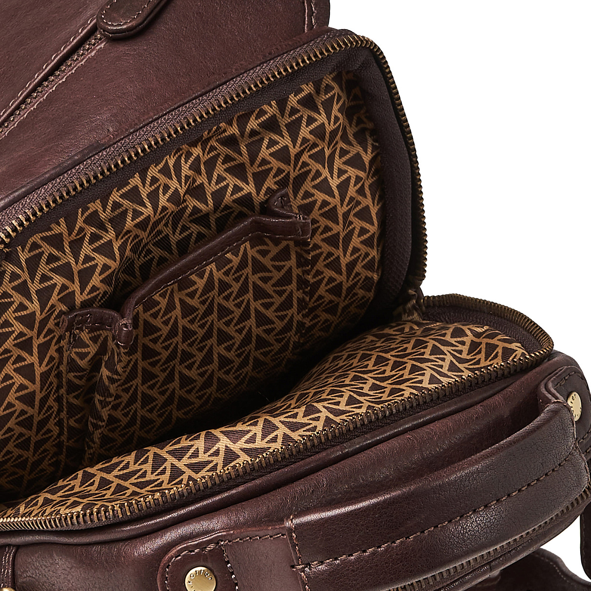 Сумка через плечо Dr.Koffer из натуральной кожи коричневая