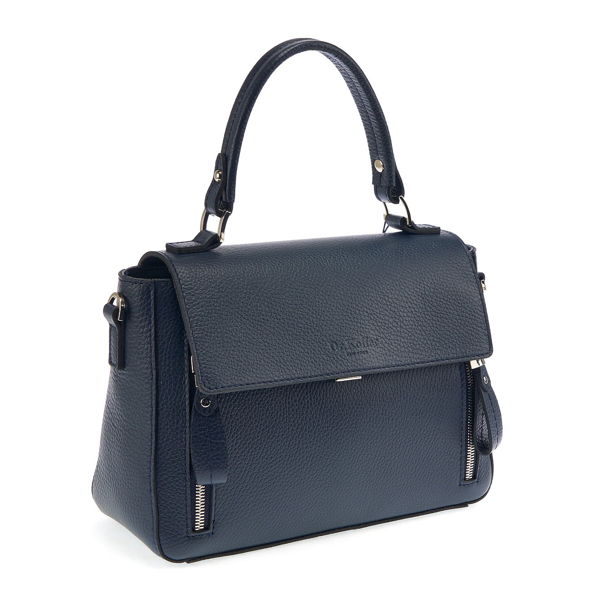 Женская сумка Dr. Koffer из натуральной кожи синяя