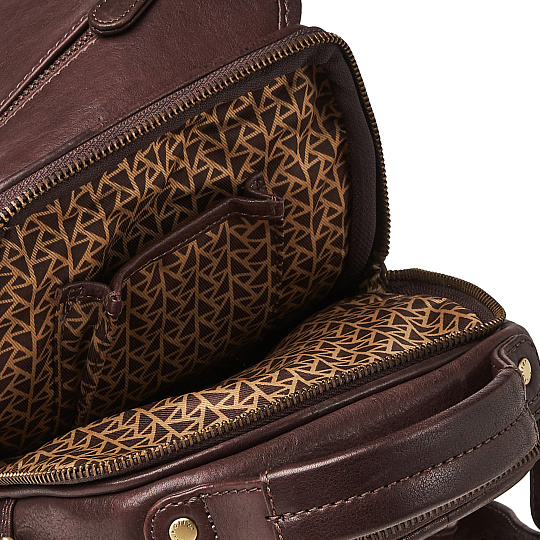 Сумка через плечо Dr.Koffer из натуральной кожи коричневая