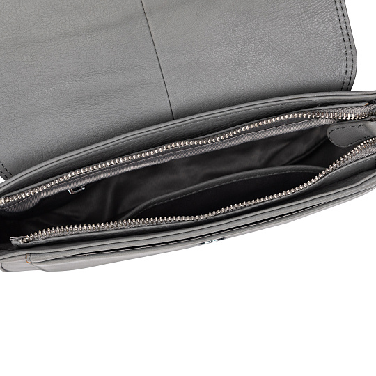 Женская сумка Dr.Koffer из натуральной кожи серая