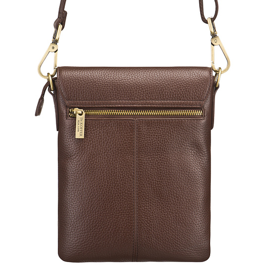 Сумка через плечо Dr.Koffer из натуральной кожи коричневая