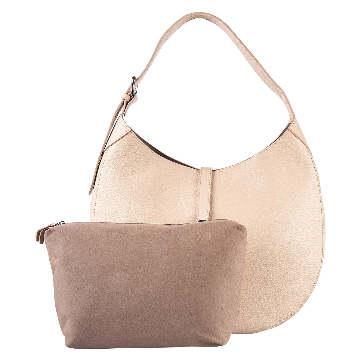 Женская сумка Dr. Koffer из натуральной кожи бежевая