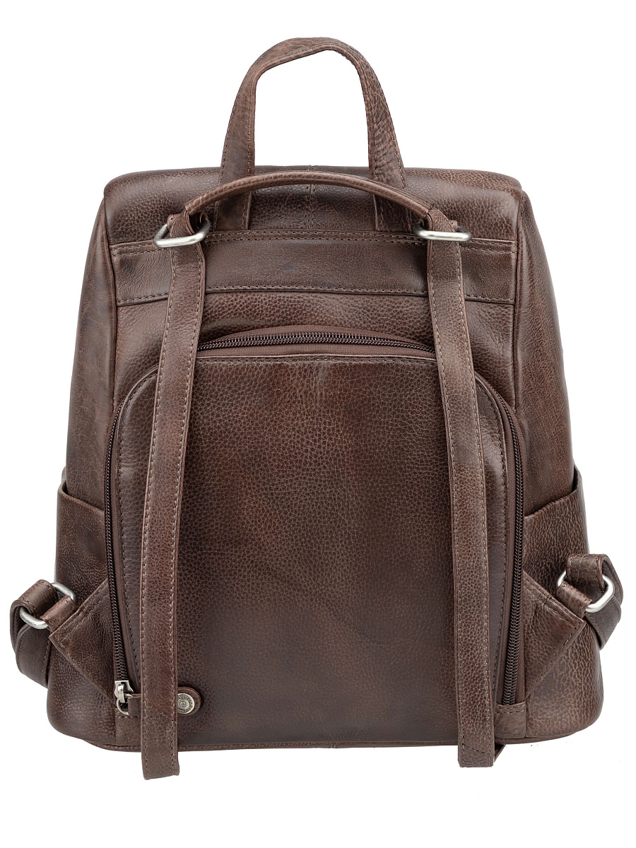 Сумка-рюкзак Dr. Koffer из натуральной кожи коричневая