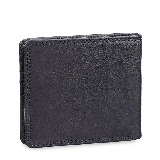 Портмоне Dr.Koffer из натуральной кожи черное