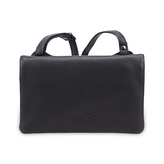 Сумка через плечо Dr.Koffer из натуральной кожи черная