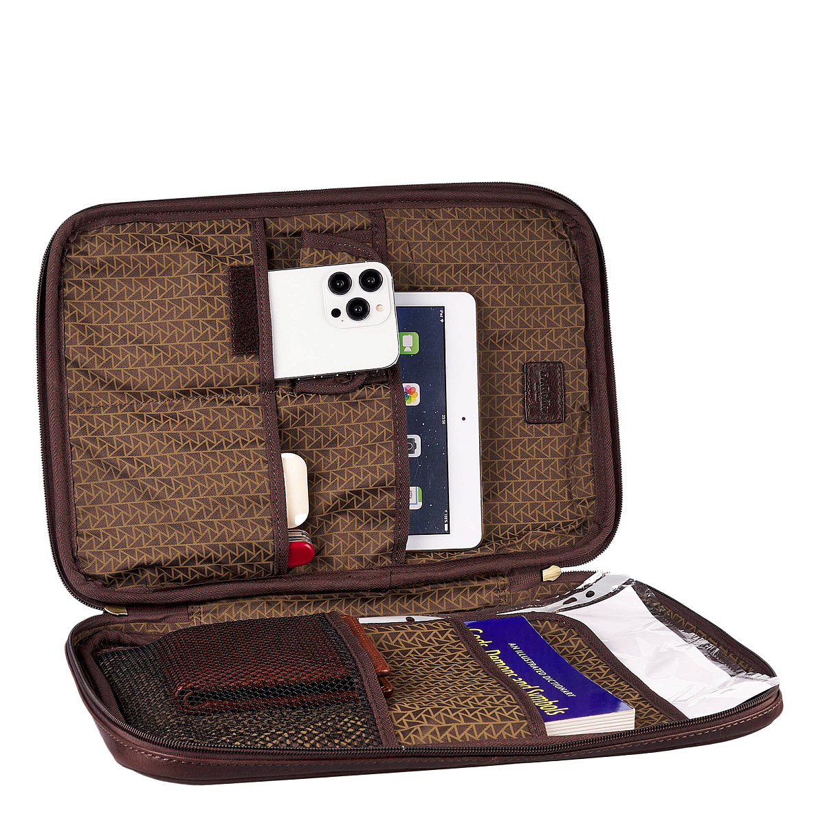 Папка для документов с ручкой Dr. Koffer из натуральной кожи