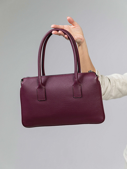 Женская сумка Dr.Koffer из натуральной кожи бордовая