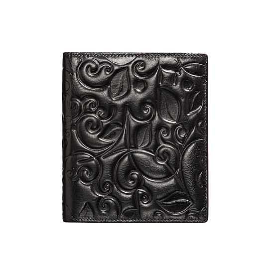 Визитница Dr.Koffer из натуральной кожи черная