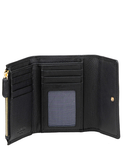 Портмоне Dr.Koffer из натуральной кожи черное