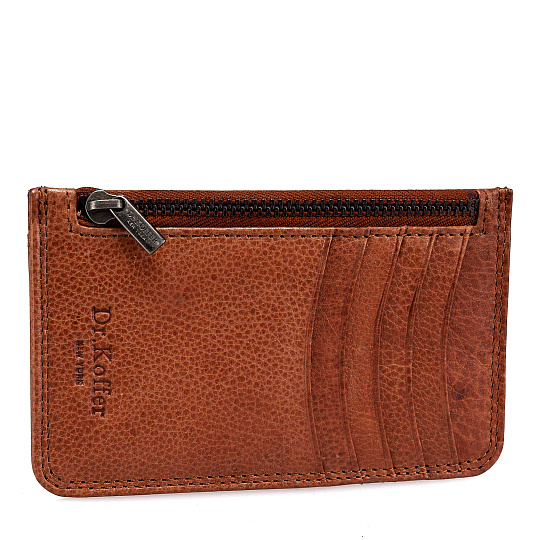Кредитница Dr.Koffer из натуральной кожи коричневая