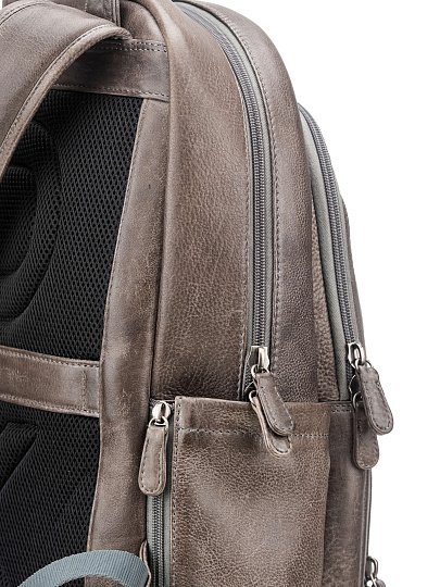 Рюкзак Dr. Koffer из натуральной кожи серый