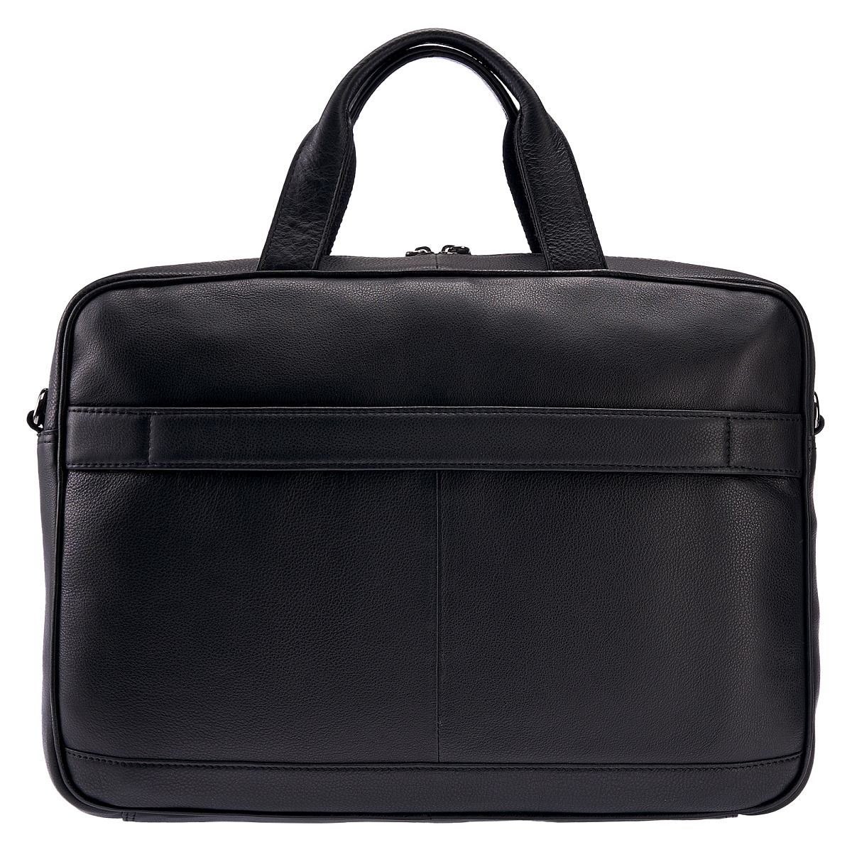 Деловая сумка Dr.Koffer из натуральной кожи черная