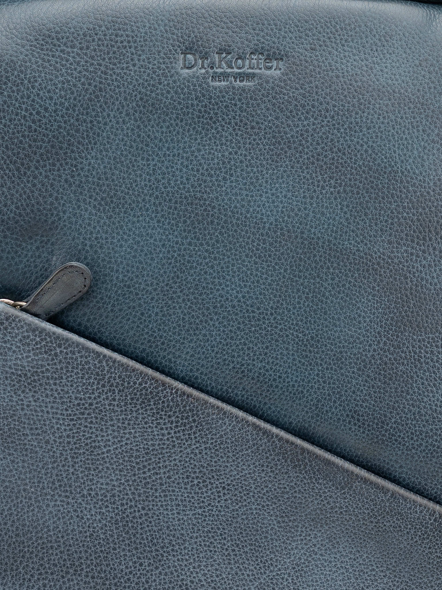 Рюкзак Dr. Koffer из натуральной кожи синий