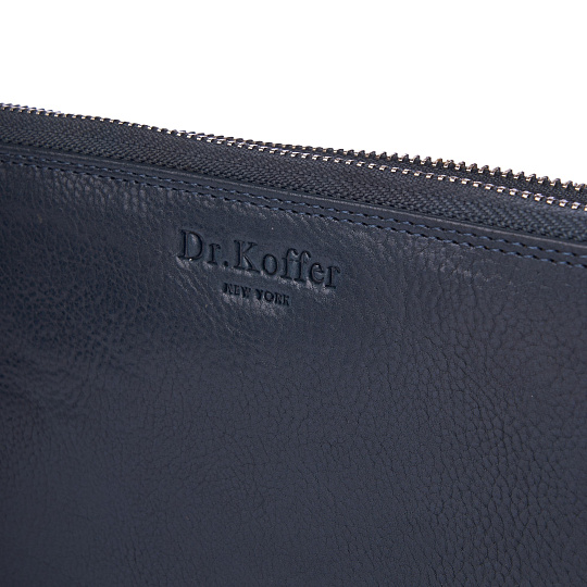 Портмоне Dr.Koffer из натуральной кожи синее