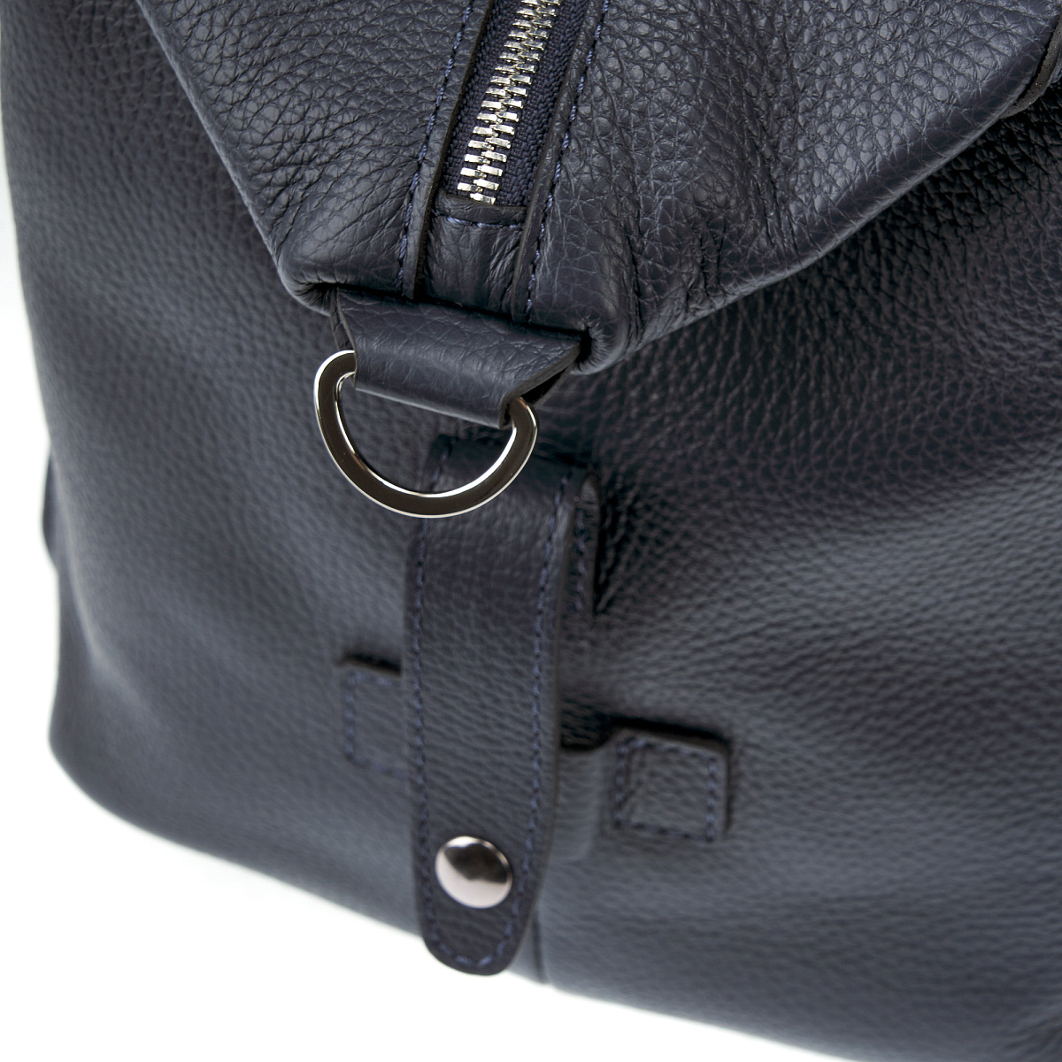 Дорожная сумка Dr.Koffer из натуральной кожи синяя