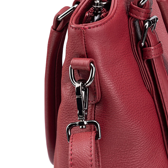 Женская сумка Dr.Koffer из натуральной кожи бордовая