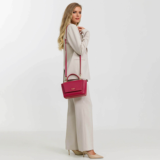 Женская сумка  Dr. Koffer из натуральной кожи красная