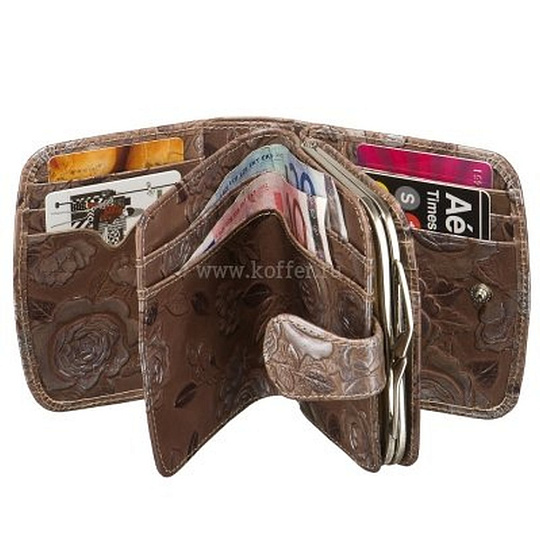 Кошелек  Dr.Koffer из натуральной кожи бежевый