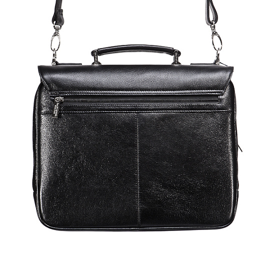 Портфель Dr.Koffer из натуральной кожи черный