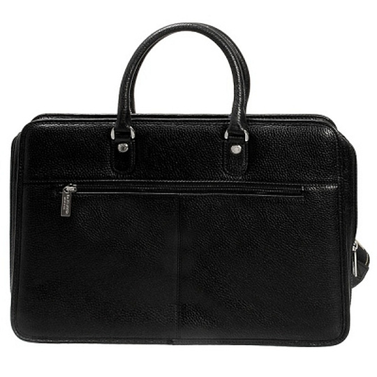 Деловая сумка Dr.Koffer из натуральной кожи черная