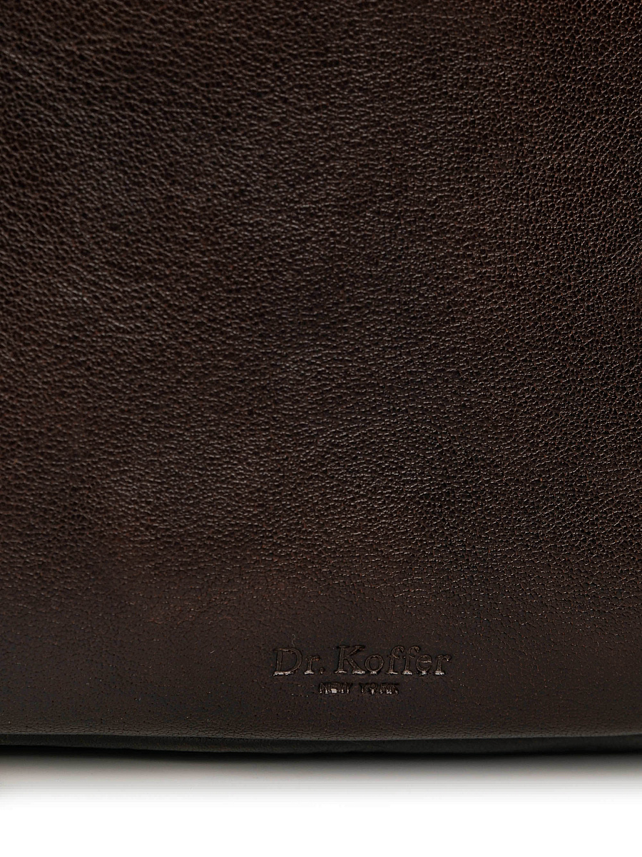 Женская сумка Dr.Koffer из натуральной кожи коричневая