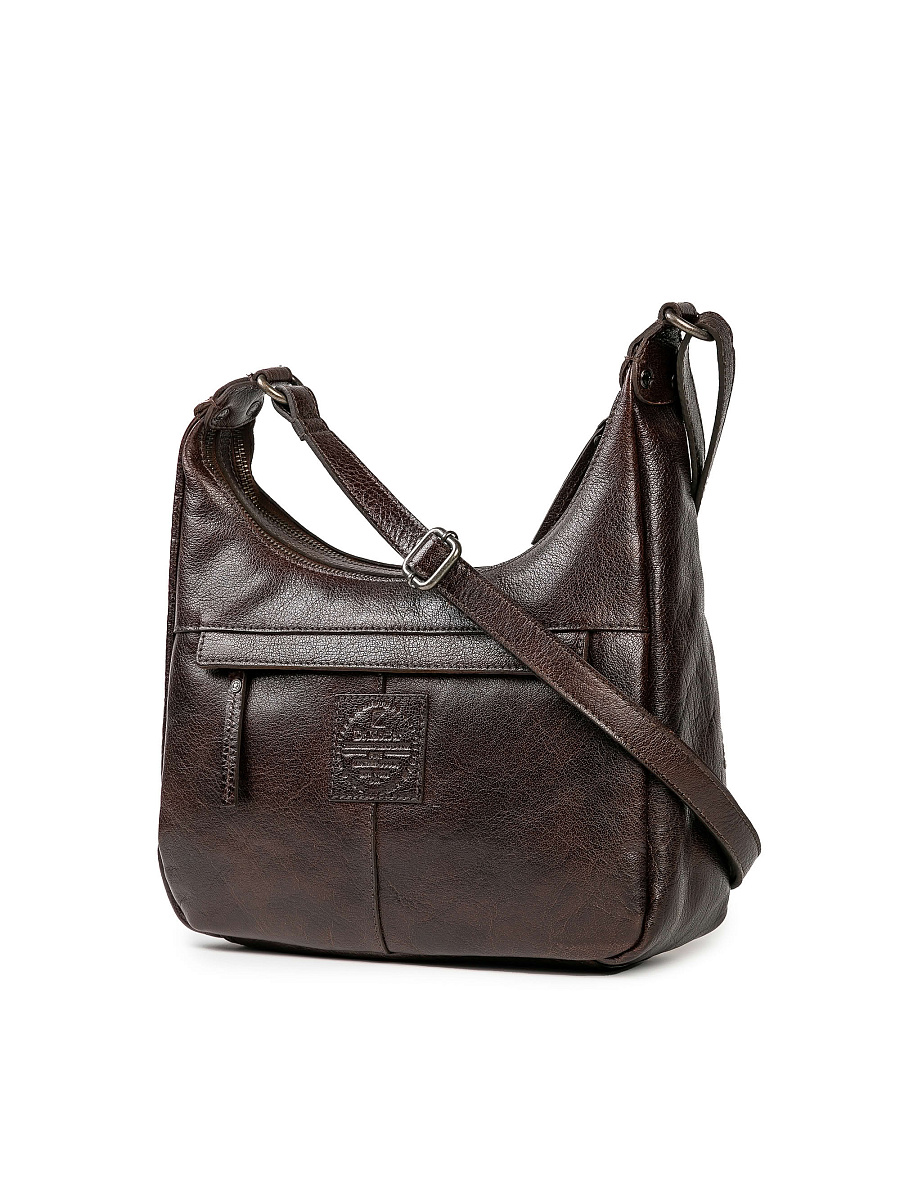 Женская сумка Dr.Koffer из натуральной кожи коричневая