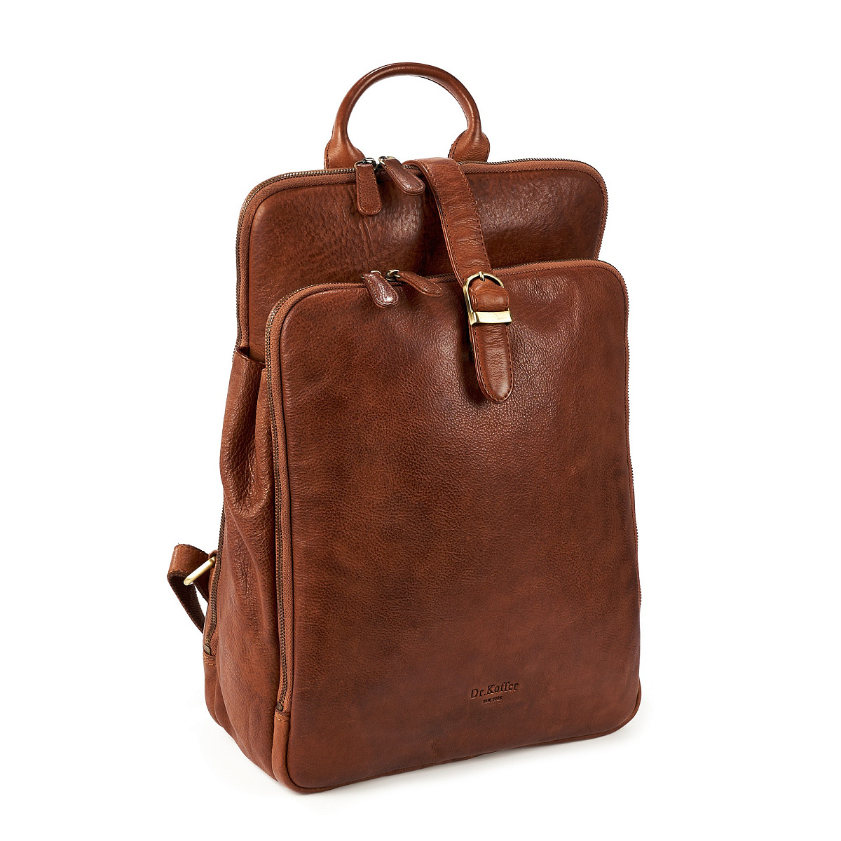 Рюкзак Dr.Koffer из натуральной кожи светло-коричневый