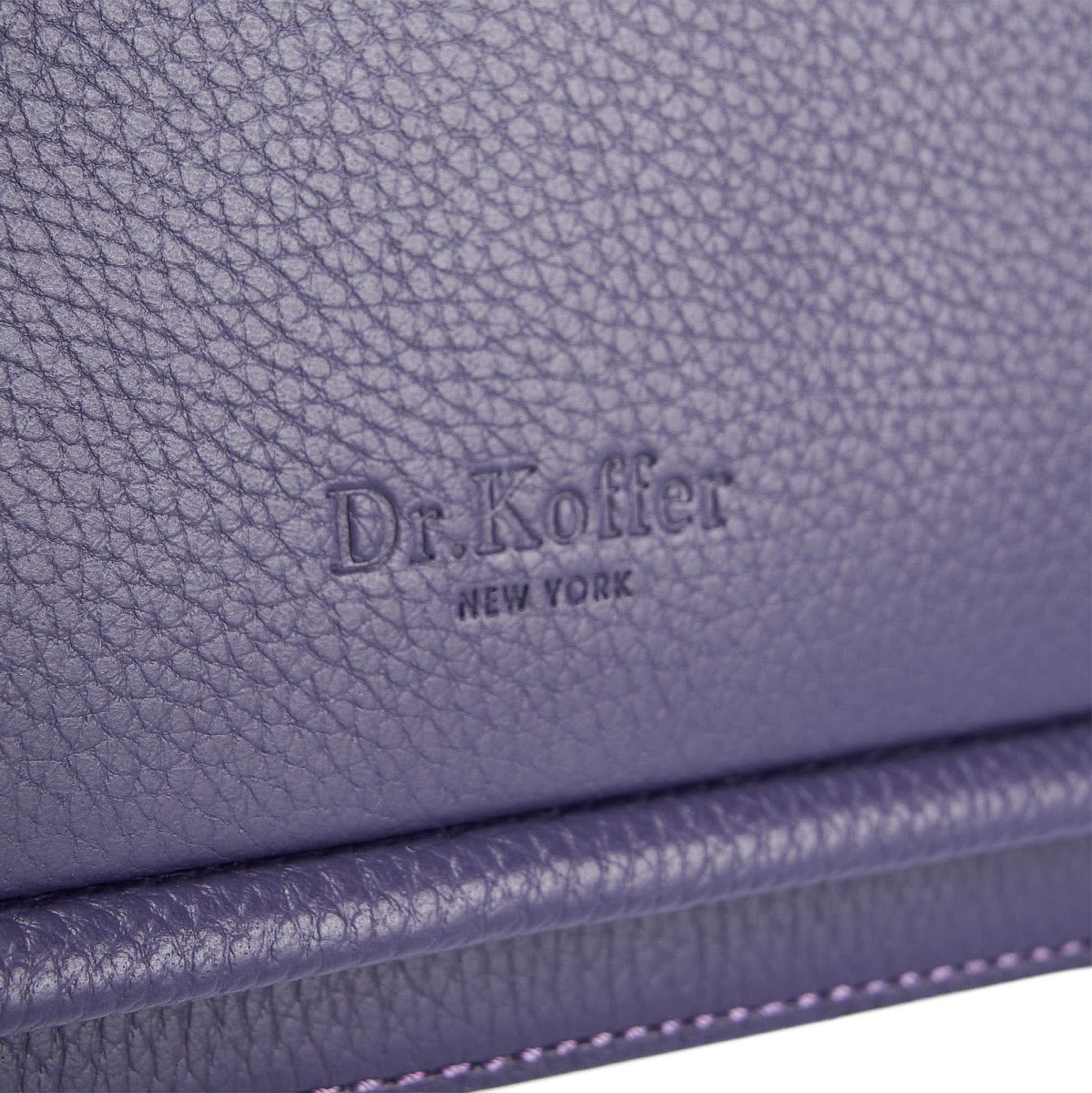 Женская сумка Dr. Koffer из натуральной кожи фиолетовая