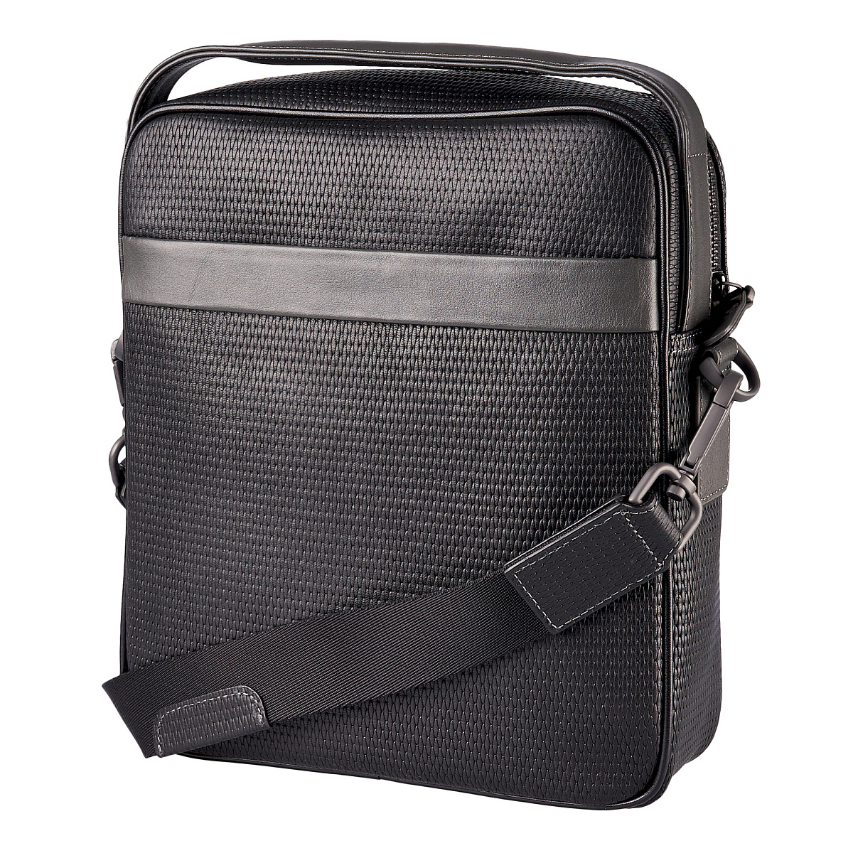 Сумка через плечо Dr.Koffer из натуральной кожи черная